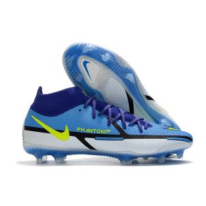 Nike Phantom GT Elite Dynamic Fit FG Modrá Žlutá Šedá